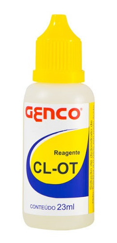 Reagente De Reposição Cl-ot Para Piscinas Frasco 23ml Genco