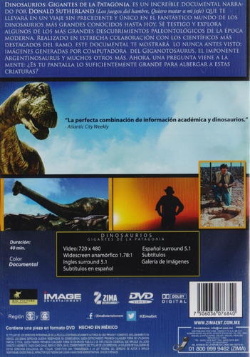 Dinosaurios Gigantes De La Patagonia Imax Documental Dvd | Meses sin intereses Dinosaurios Gigantes De La Patagonia Imax Documental Dvd | Meses sin intereses