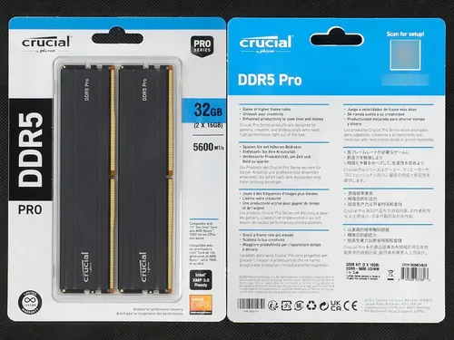 Crucial Pro DDR5 CP2K16G56C46U5 Memórias RAM de 32GB 2x16 de