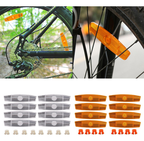 (o) Reflector De Advertencia De Bicicleta Para Andar En Bici