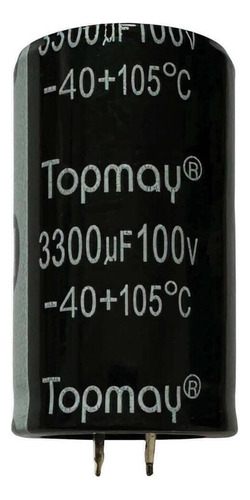 2 Pçs Capacitor Eletrolitico 3300mf X 100v - 3300x100v 105