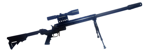 Replica Fusil Serbu Rn50 Solo Adorno Full Metal Deton Sniper Negro 0 Mm