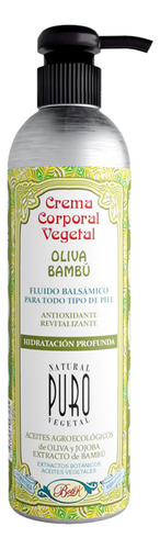 Crema Vegetal Corporal Oliva Bambú Boti-k Puro