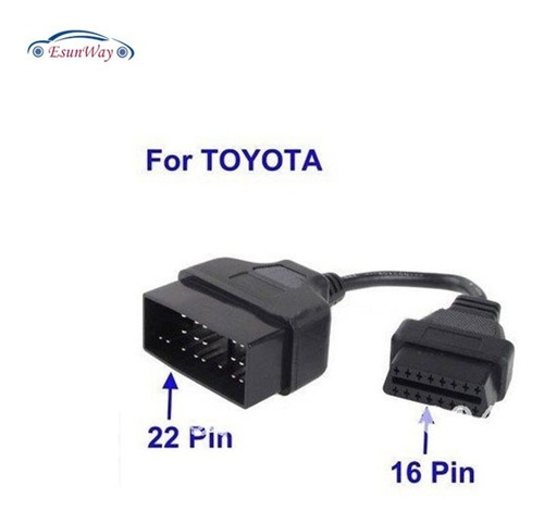 Cable Obd 16 Pines  22 Pines Toyota 