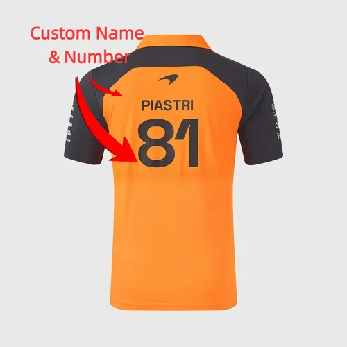 Polo De Hombre Personalizado F1 Mclaren Impreso
