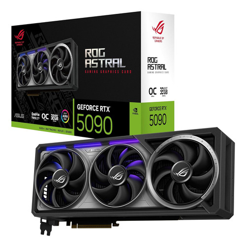 Placa de Vídeo Asus Geforce Nvidia Rog Astral Rtx 5090 32 GB Gddr7 Oc