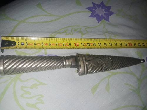 Cuchillo Antiguo Cuenca Solingen Alpaca Cuño Platero 12cm