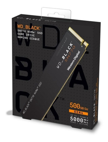Imagen 3 de 4 de Ssd Wd Sn770 500gb M.2 Pcie 4.0 Nvme 5000/4000mbps Ctman