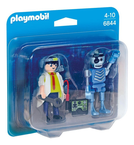 Todobloques Playmobil 6844 Duo Pack Cientifico Con Robot!!!!