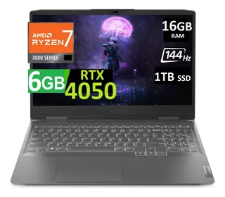 Lenovo Loq 15 144hz Ryzen 7 7840hs 16gb 1tb Ssd Rtx4050 6gb