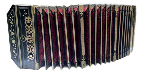 Bandoneon Aa Aleman Nacarado Con Peines De Zinc Oportunidad (Usado)