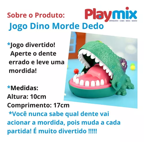 Jogo Dinossauro Dentista Que Morde Dedo Dá Risada Luz E Som - Click Compras  Na Internet®