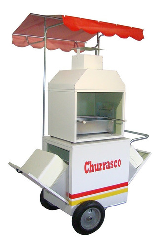 Carrinho Ambulante De Churrasco E Bebidas- Modelo 4018