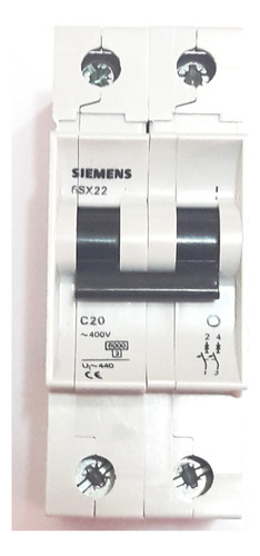 Disjuntor 5sx2 210-8 10 A Curva D Bipolar Siemens