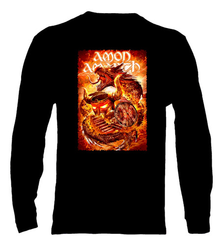 Polera Manga Larga Amon Amarth - Ver 15 - Vale Gamess