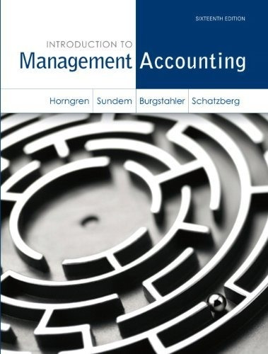 Introduction To Management Accounting Plus New Mylab