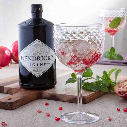 Kit C/ 6 Taças 600ml Drinks Bebidas Gin Sofisticada Acrílico