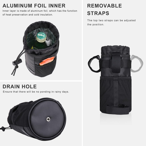 Bolsa De Botella De Agua Rhinowalk Para Manillar De Biciclet Color