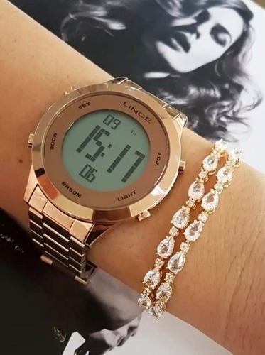 Relógio Feminino Rose Glamour Lince Orient - Sdrh037l Bxrx