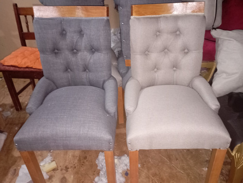 Sillas Estilo Capitone Curvas Con Resortes
