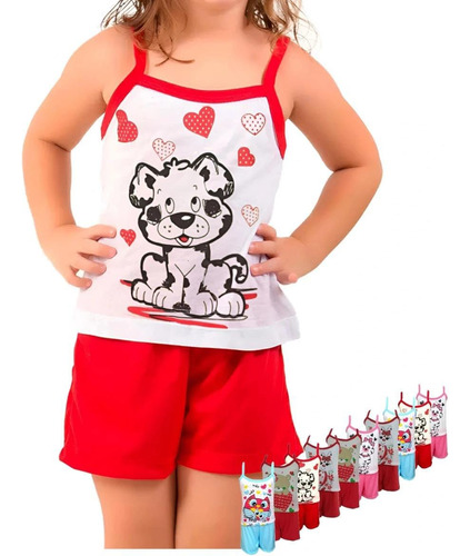 Kit 10 Baby Doll Infantil Pijama Atacado