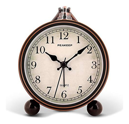 Peakeep 4 Reloj Despertador Analógico Retro Antiguo Que Func