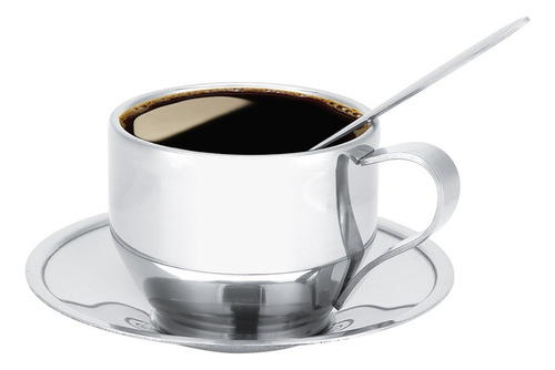 Acero Inoxidable Aislado Taza De Café De Doble Pared De Té L