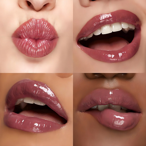 3d Hydra Lipgloss Kiko Milano Cor 21. Brun Rose Cor Rosa