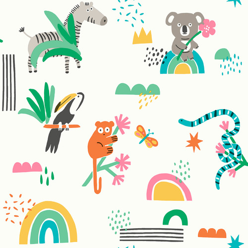 Papel Tapiz Infantil, Tapices Niños, Niñas Y Bebés 13350