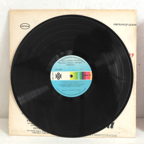 Chavela Vargas Jose Alfredo Jimenez Lp Nacional Buen Estado (Usado)
