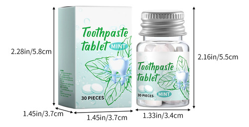Pasta De Dientes Sólida, Tabletas, Limpieza Profunda, Cuidad