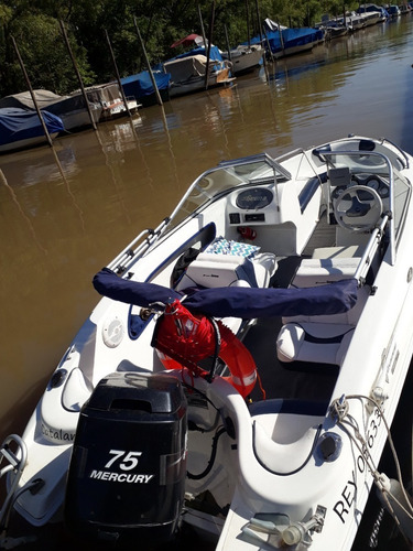 Lancha Geuna F160. Motor Mercury 75 Hp (280 Hs). Impecable