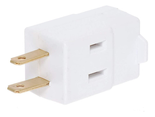 Adaptador Clavija Multicontacto Cubo Triple 15a Blanco 10pzs