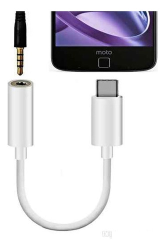 Adaptador De Audifonos Tipo C A Audio Jack 3.5 Mm Auxiliar