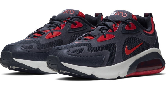 tenis nike air max rojos con negro