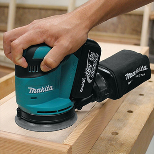 Lijadora Roto-orbital 18v 125mm C/batería Makita Dbo180rfe