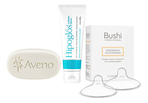 Set Aveno Jabon + Pezoneras Bushi + Hipoglos Cuidado Diario