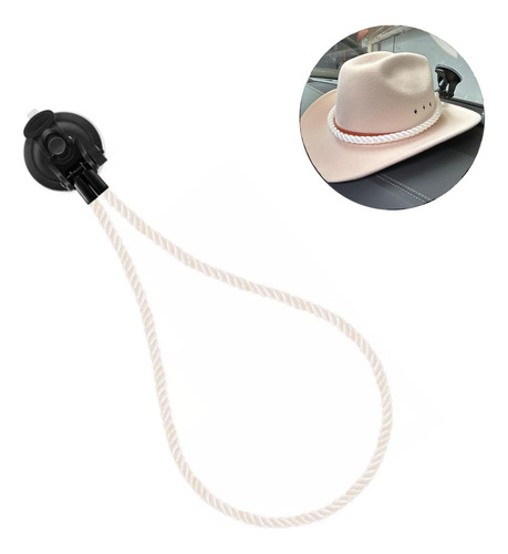 Soporte Para Sombrero De Vaquero Con Ventosa Y Cordón, Coche