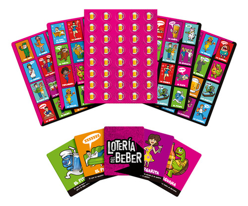 Juego Lotería Del Beber Versión De Viaje | Ideal Para Reuniones Con Amigos Fiesta Portátil Adultos Divertido Regalo