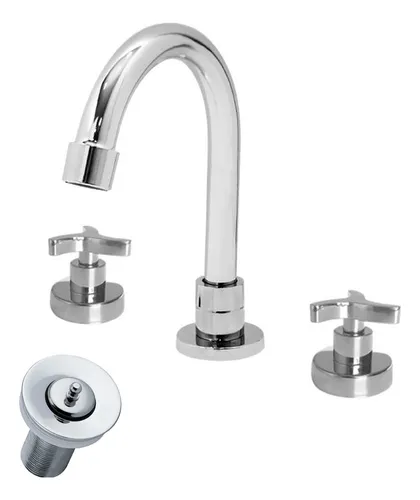 Misturador Para Lavatório Mesa Cromado Estilo Pertutti Docol