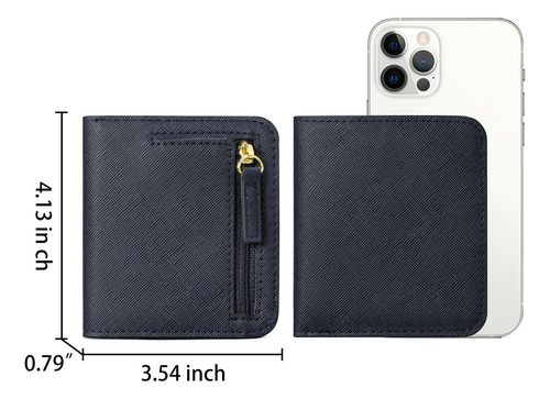 Cartera Pequeña Para Mujer Con Bloques Rfid, Monedero Pequeñ