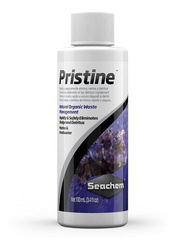 Seachem Pristine 100 Ml - Ayuda A Reducir Residuos Orgánico