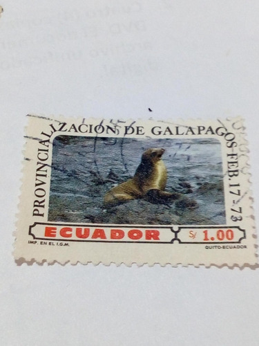 Estampilla De Ecuador-102110-          1,00              (7)