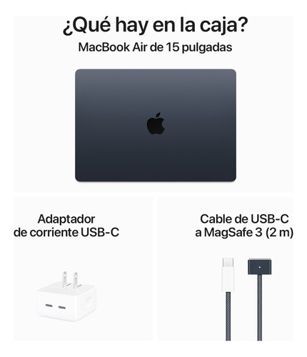 Macbook Air 15 Chip M3, 8 Núcleos 512 Gb Ssd Azul Medianoche Azul Medianoche