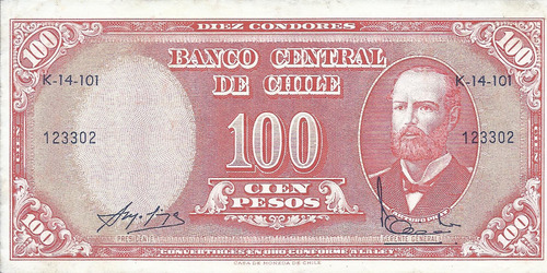 Chile 100 Pesos 1960