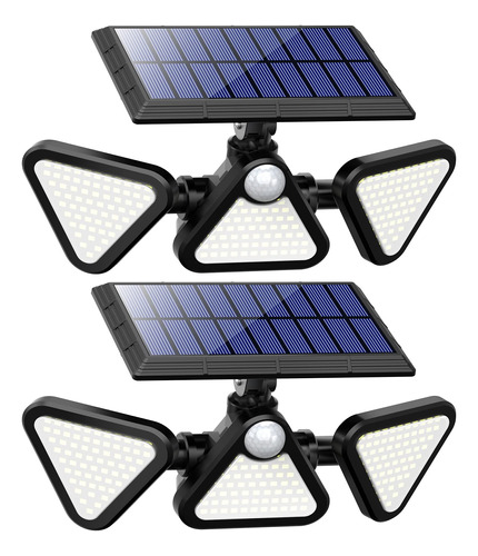 Luscreal Luces Solares Para Exteriores, 180 Led,  K, Sensor.