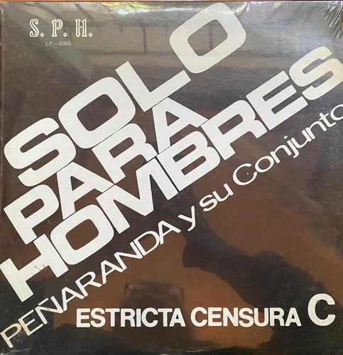 Disco Lp - Peñaranda Y Su Conjunto / Solo Para Hombres