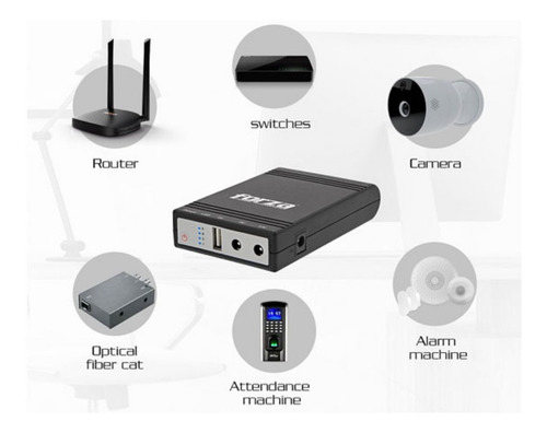 Mini Ups Para Routers/switch/alarma/cctv, 5v/9v/12v 2a-14w