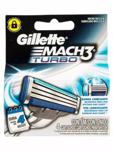 Repuesto Gillette Mach 3 Turbo X12 Oferta Enero