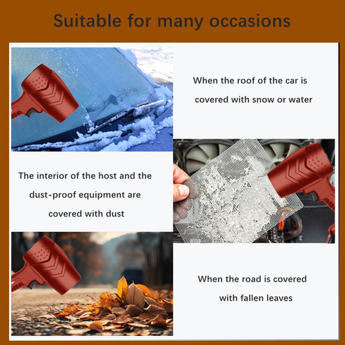 Soplador De Ventilador De Turbina, Plumero Eléctrico, Rojo